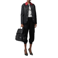 BLACK Sac The Rucksack moyen en nylon et cuir