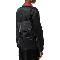 BLACK Sac The Rucksack moyen en nylon et cuir
