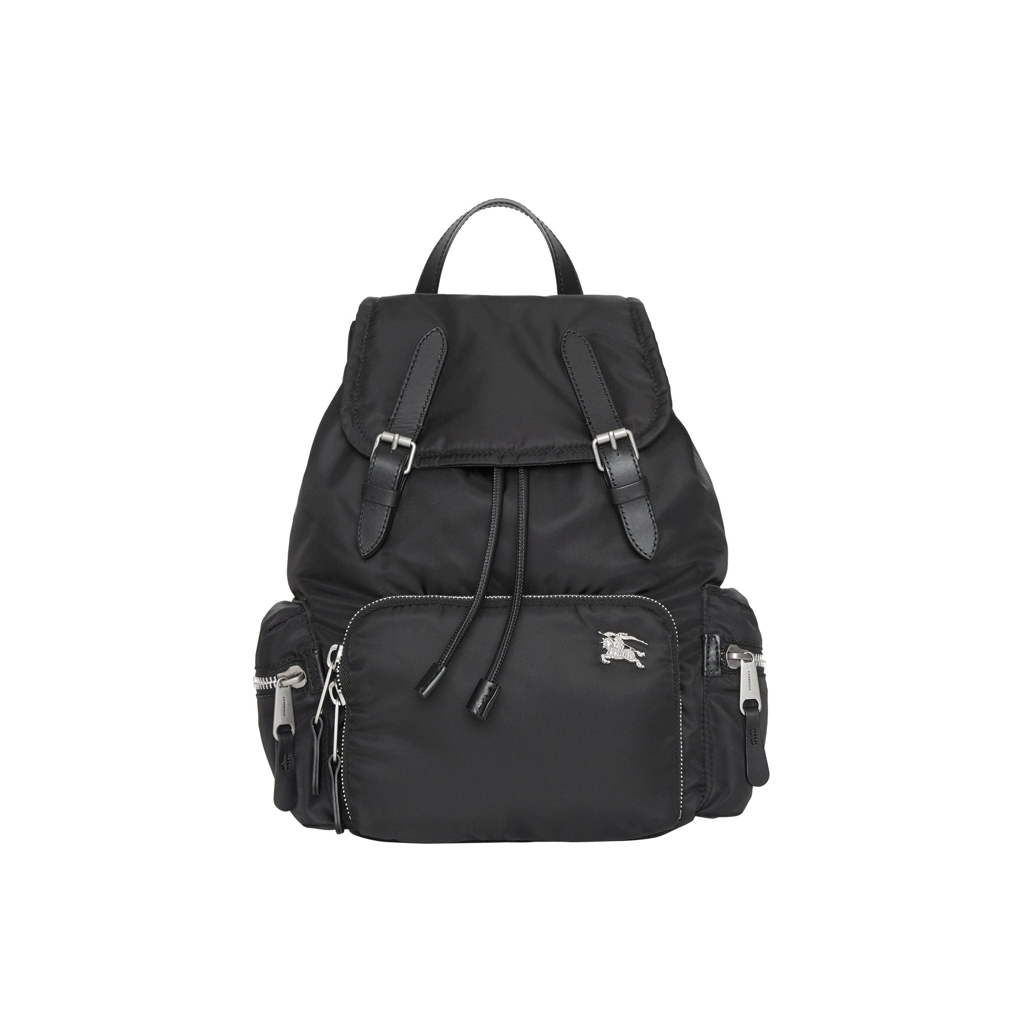 BLACK Sac The Rucksack moyen en nylon et cuir