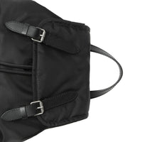 BLACK Sac The Rucksack moyen en nylon et cuir
