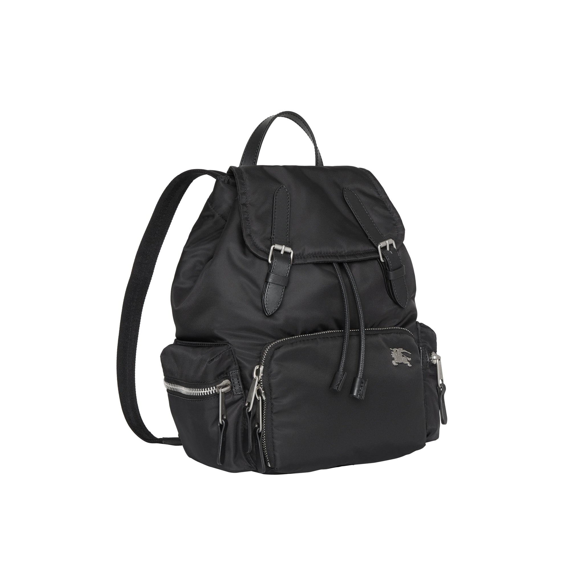 BLACK Sac The Rucksack moyen en nylon et cuir