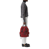BURGUNDY RED Sac The Rucksack moyen en nylon et cuir