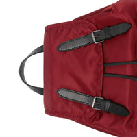 BURGUNDY RED Sac The Rucksack moyen en nylon et cuir