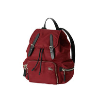 BURGUNDY RED Sac The Rucksack moyen en nylon et cuir