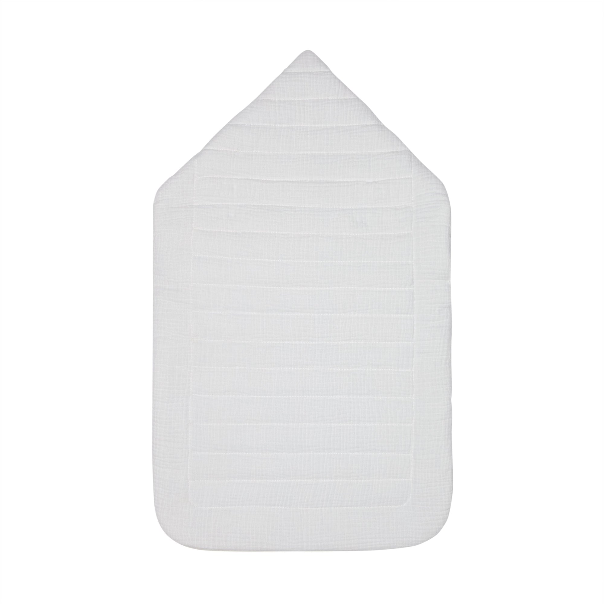 Nid d'ange en coton à motif check - Blanc