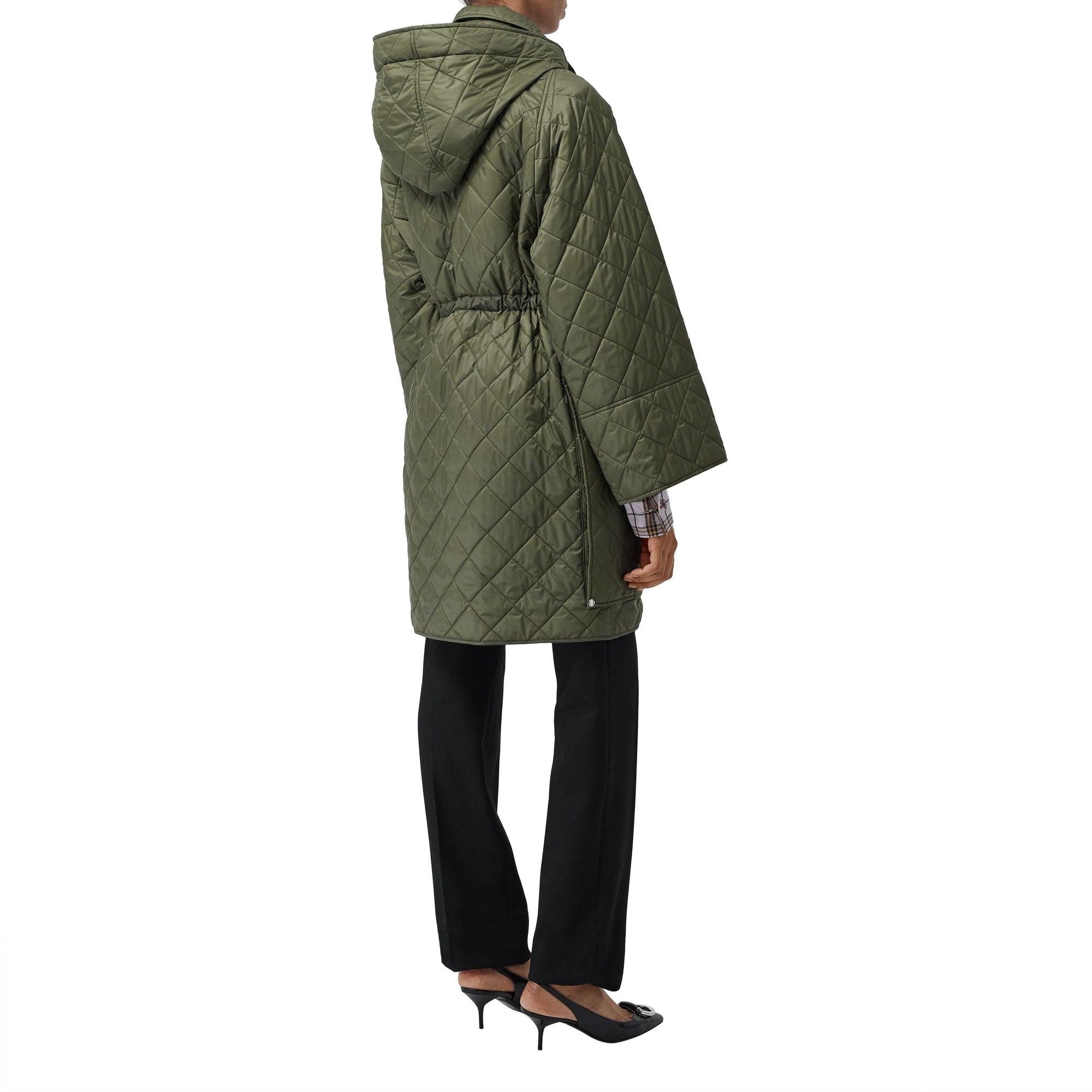 CADET GREEN Manteau à capuche léger matelassé