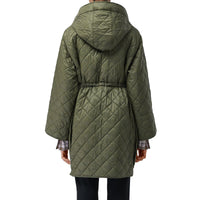 CADET GREEN Manteau à capuche léger matelassé