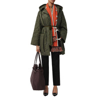 CADET GREEN Manteau à capuche léger matelassé