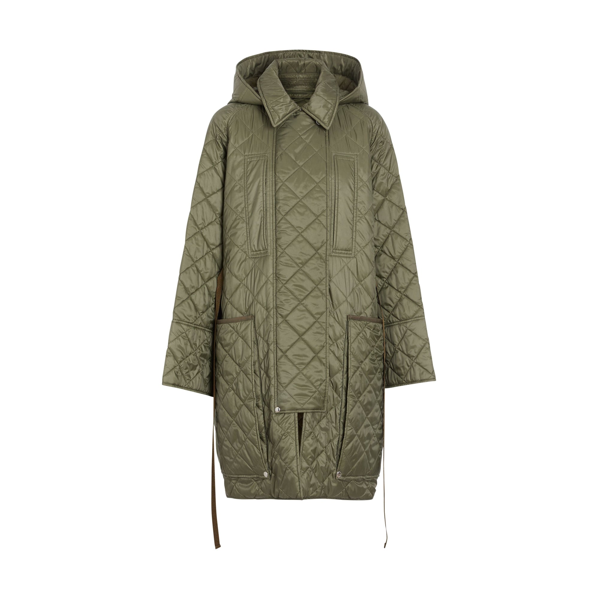 CADET GREEN Manteau à capuche léger matelassé