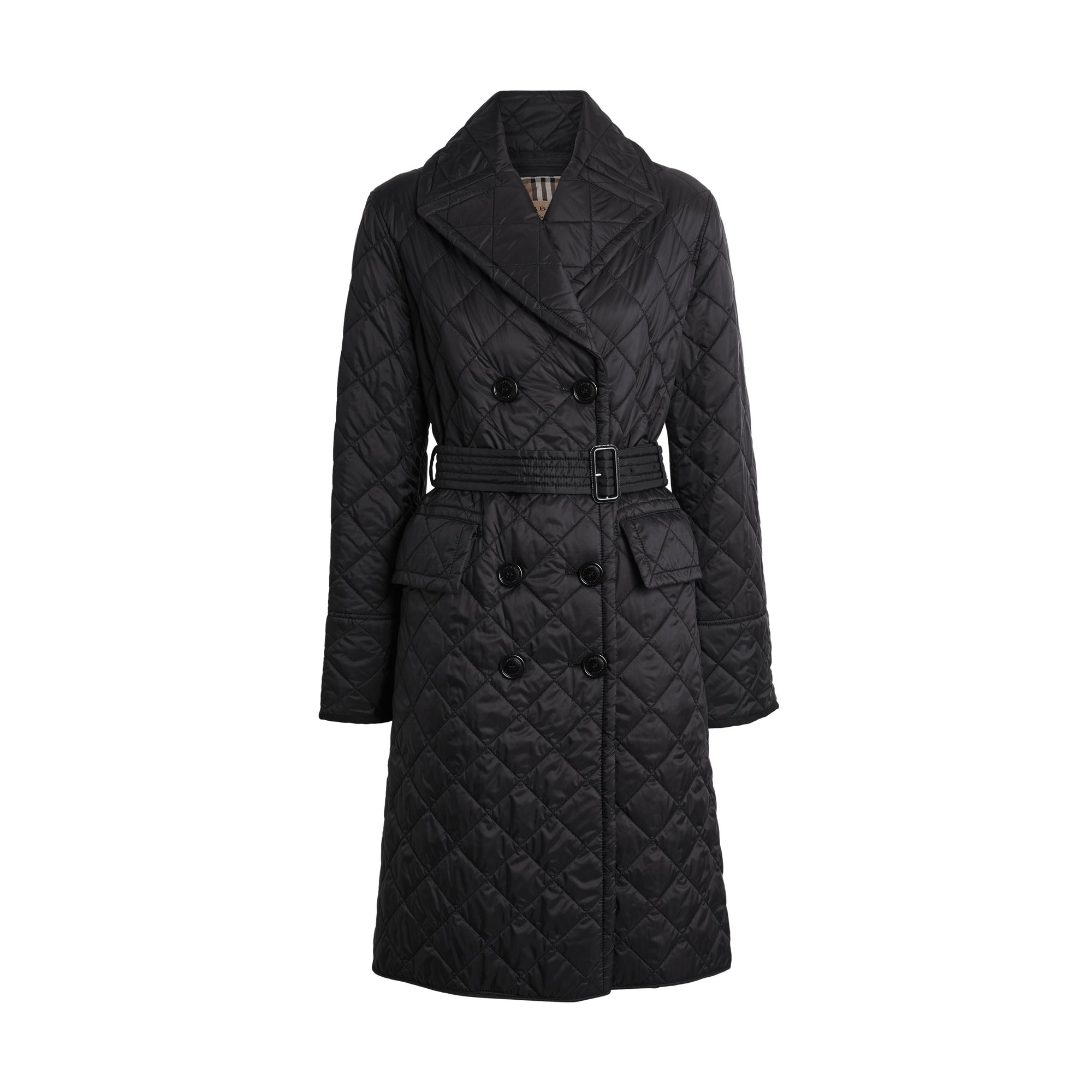 BLACK Manteau léger matelassé