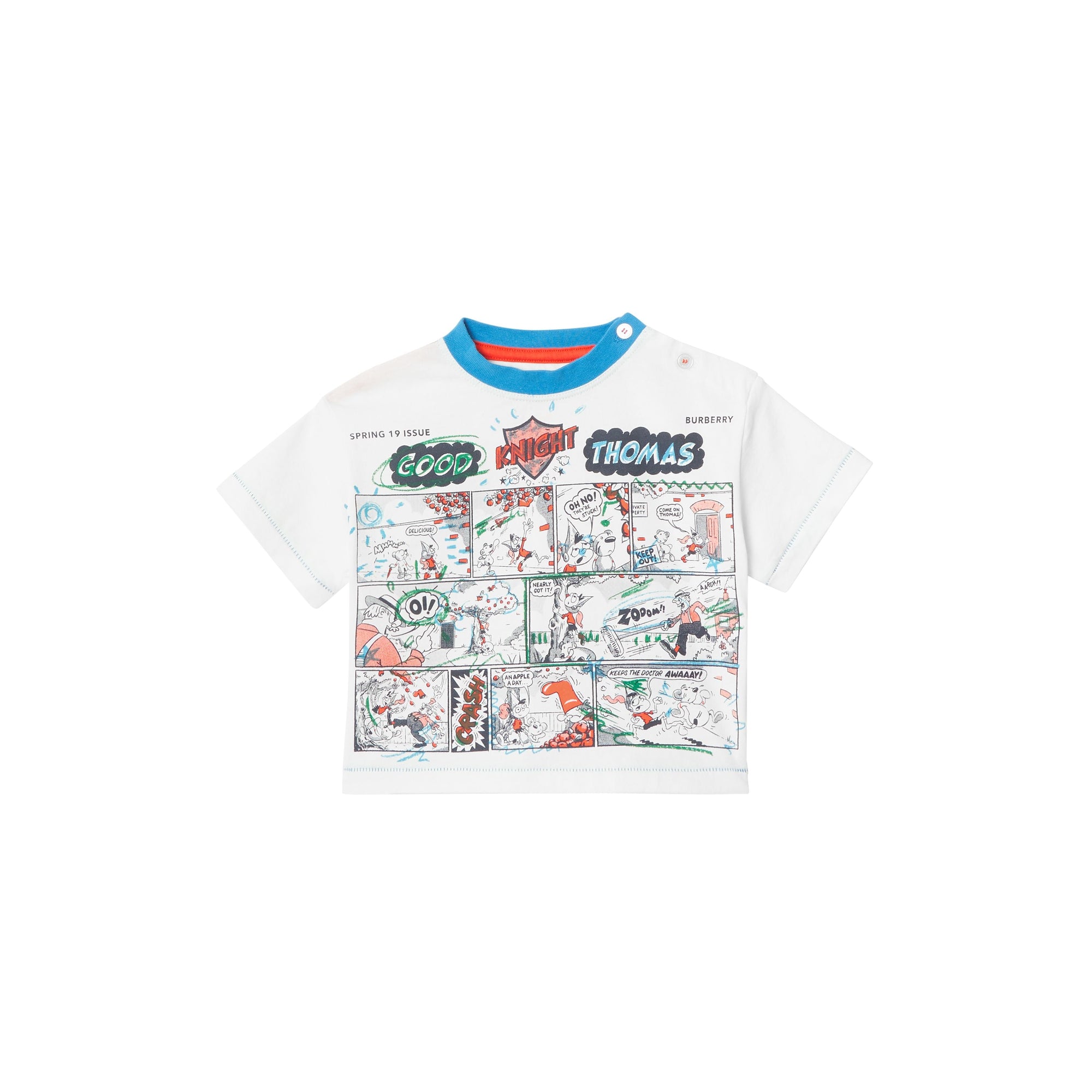 NATURAL WHITE T-shirt en coton à imprimé bande dessinée