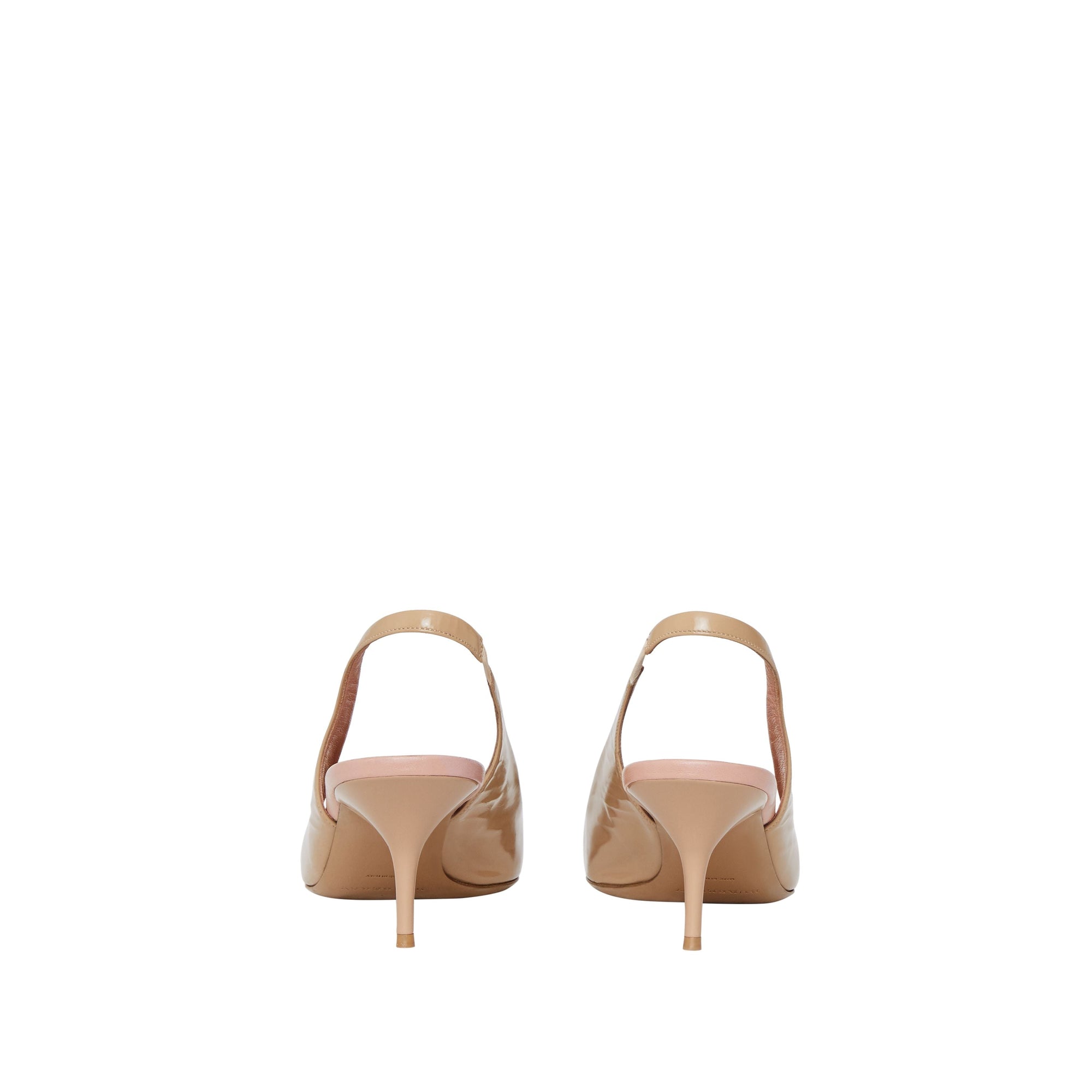 NUDE BLUSH Escarpins à talon ouvert The D-ring en cuir