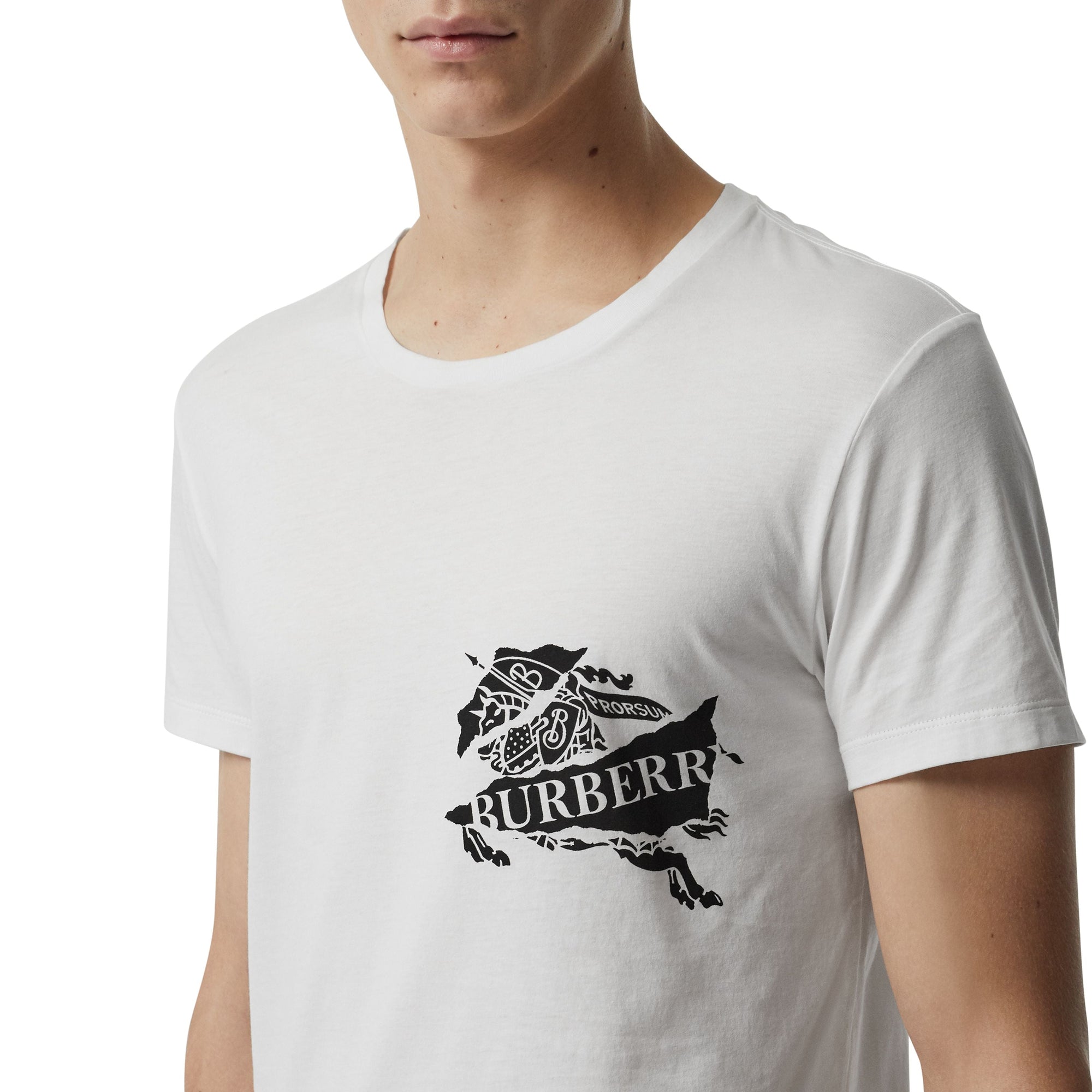 WHITE T-shirt en coton avec logo imprimé