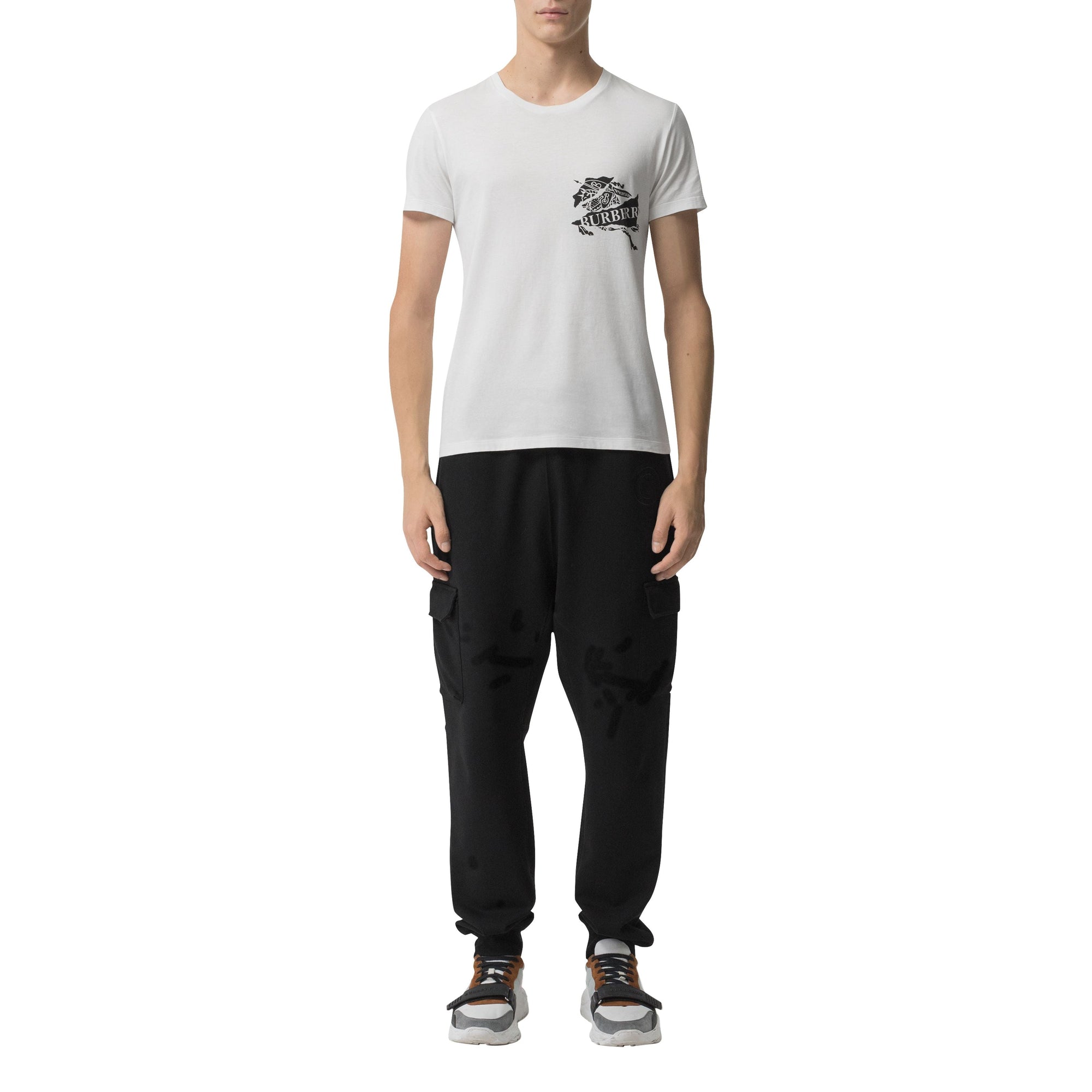 WHITE T-shirt en coton avec logo imprimé