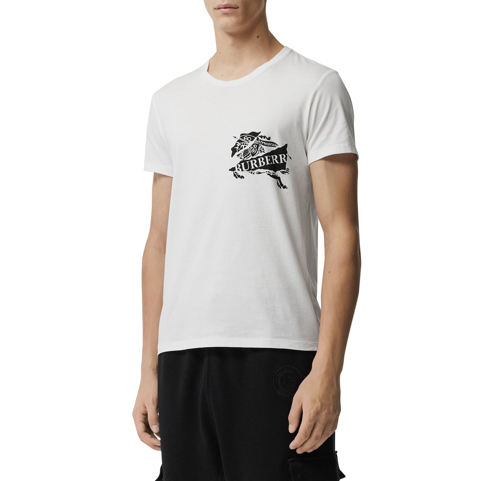 WHITE T-shirt en coton avec logo imprimé