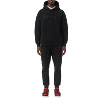 BLACK Sweat-shirt à capuche en jersey avec logo brodé