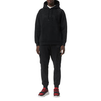 BLACK Sweat-shirt à capuche en jersey avec logo brodé