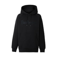 BLACK Sweat-shirt à capuche en jersey avec logo brodé