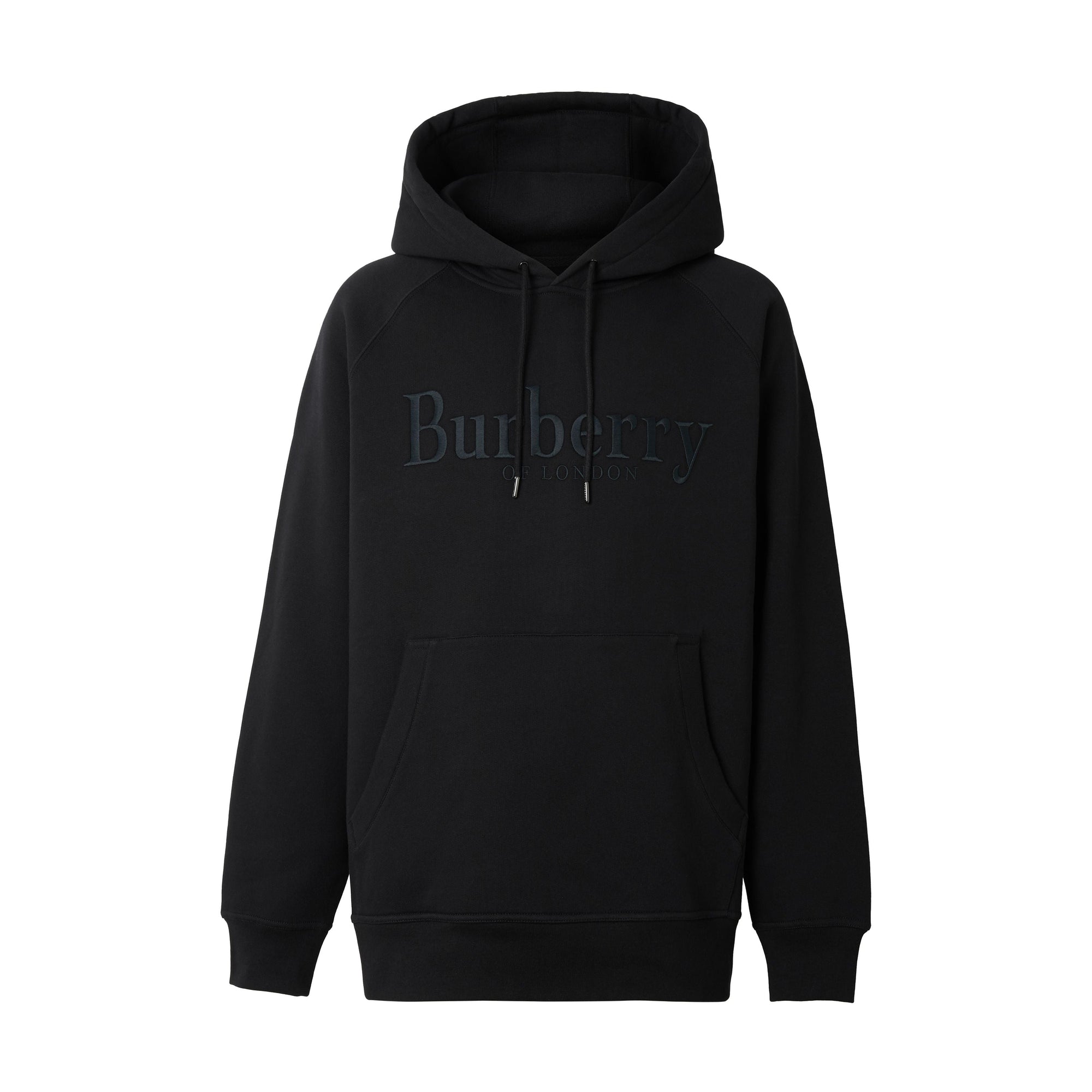 BLACK Sweat-shirt à capuche en jersey avec logo brodé