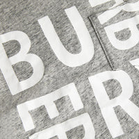 GREY MELANGE T-shirt en coton mélangé avec logo imprimé