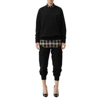 BLACK Sweat-shirt en coton avec écusson
