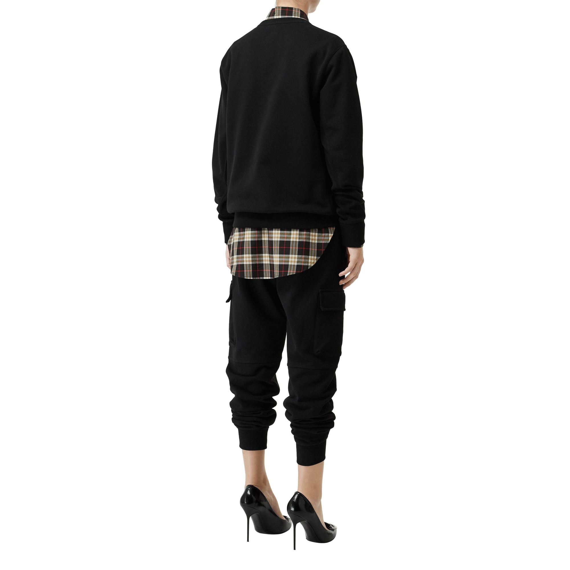 BLACK Sweat-shirt en coton avec écusson