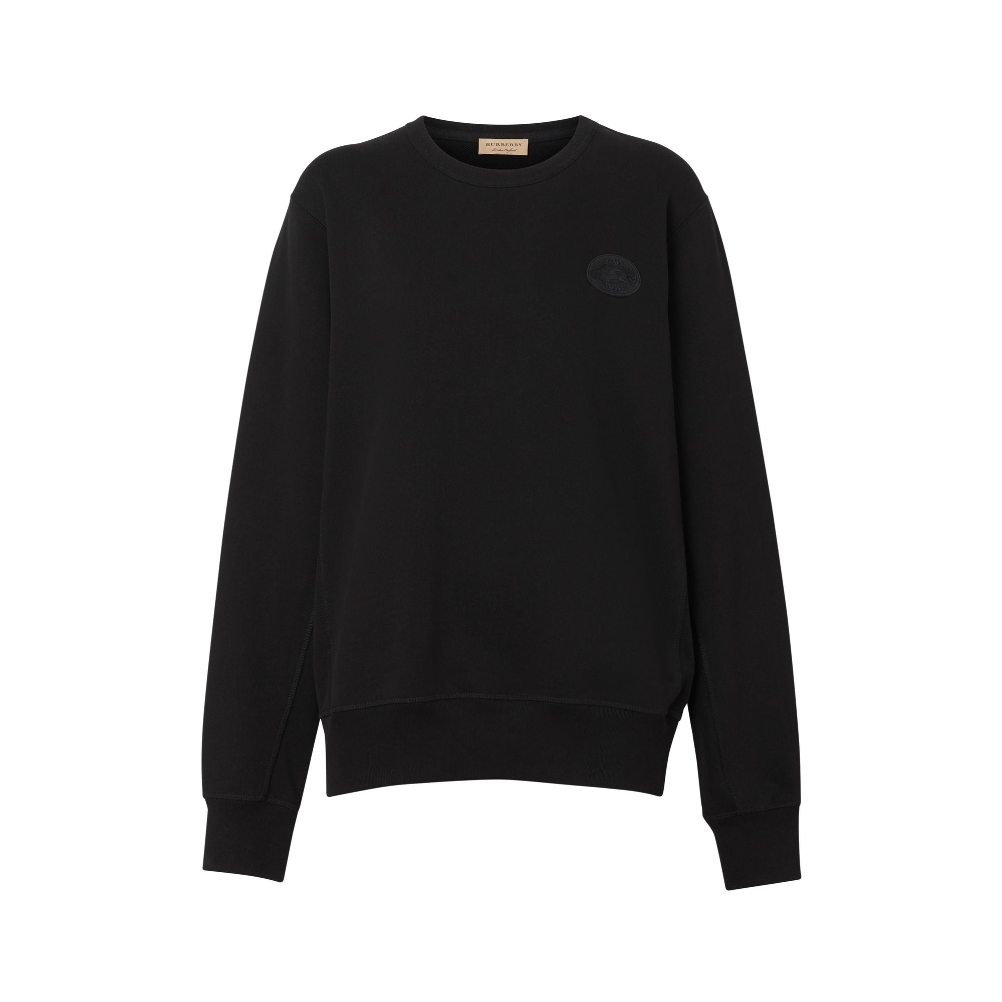 BLACK Sweat-shirt en coton avec écusson