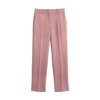 CHALK PINK Pantalon tailleur droit en laine mélangée
