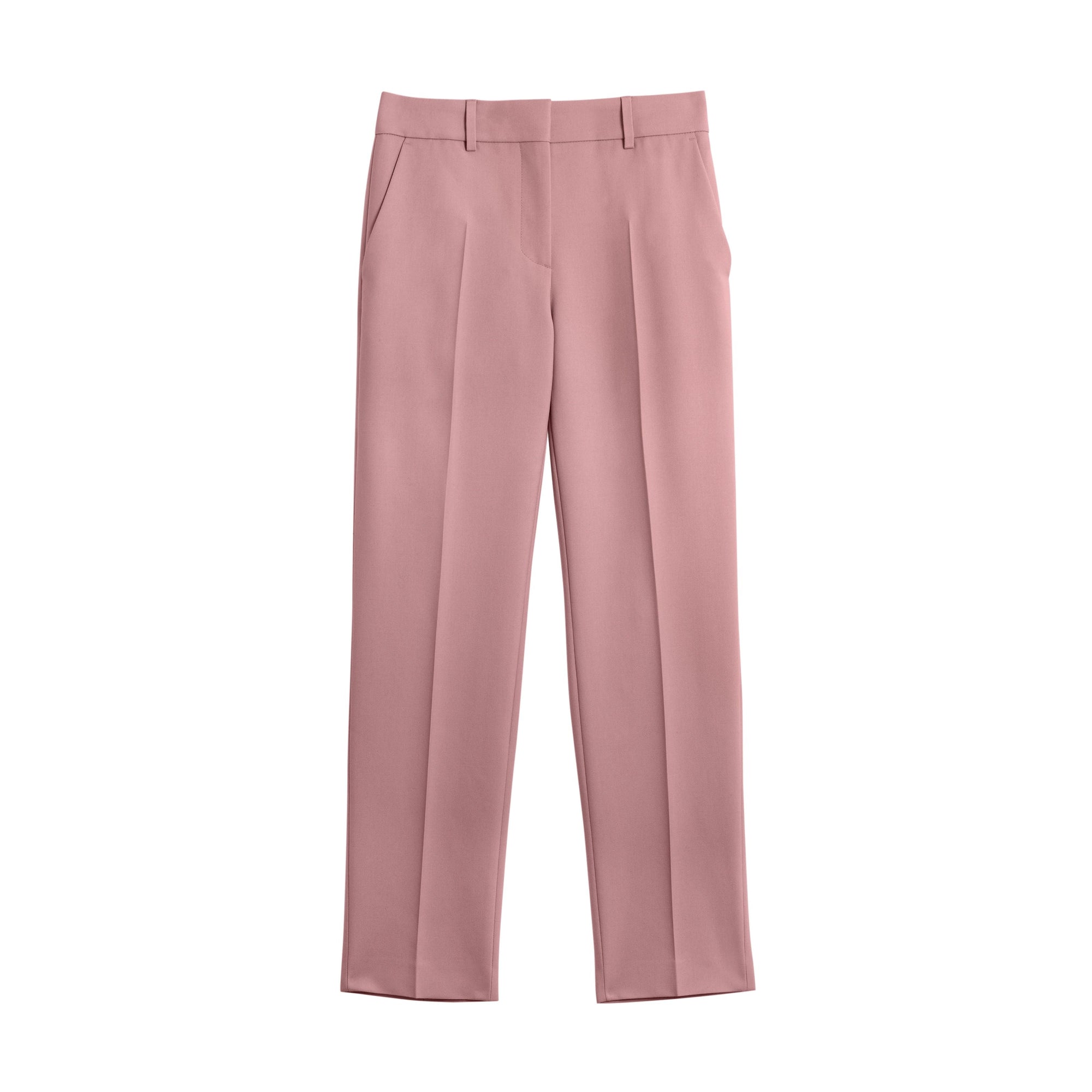 CHALK PINK Pantalon tailleur droit en laine mélangée