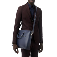 NAVY Grand attaché-case en cuir texturé