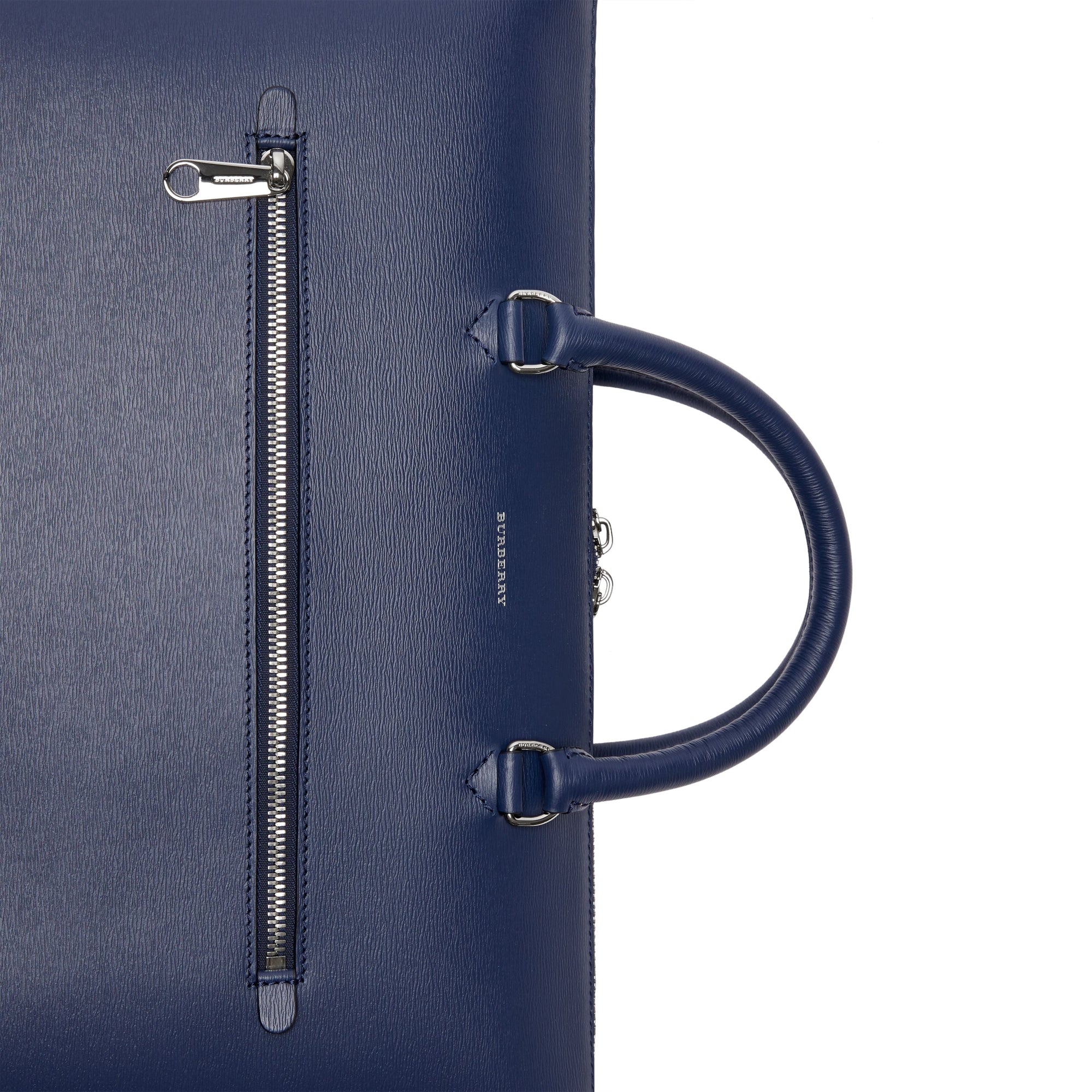 NAVY Grand attaché-case en cuir texturé
