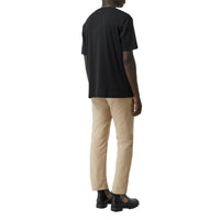 BLACK T-shirt en coton avec logo à motif check