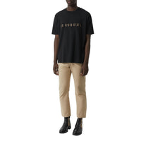 BLACK T-shirt en coton avec logo à motif check