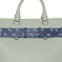 Ceinture en cuir avec emblème du cavalier pour sac the belt moyen - Bleu régence