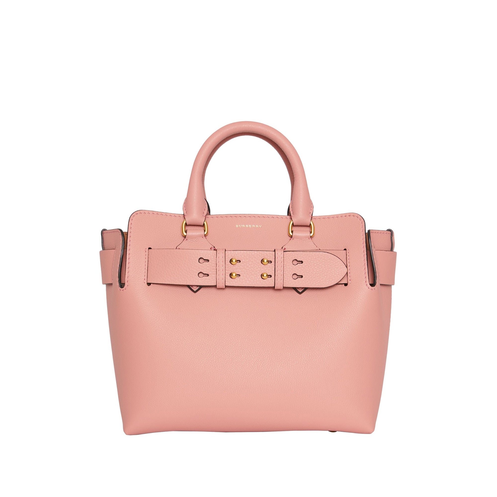 Petit sac the belt en cuir - Rose platiné