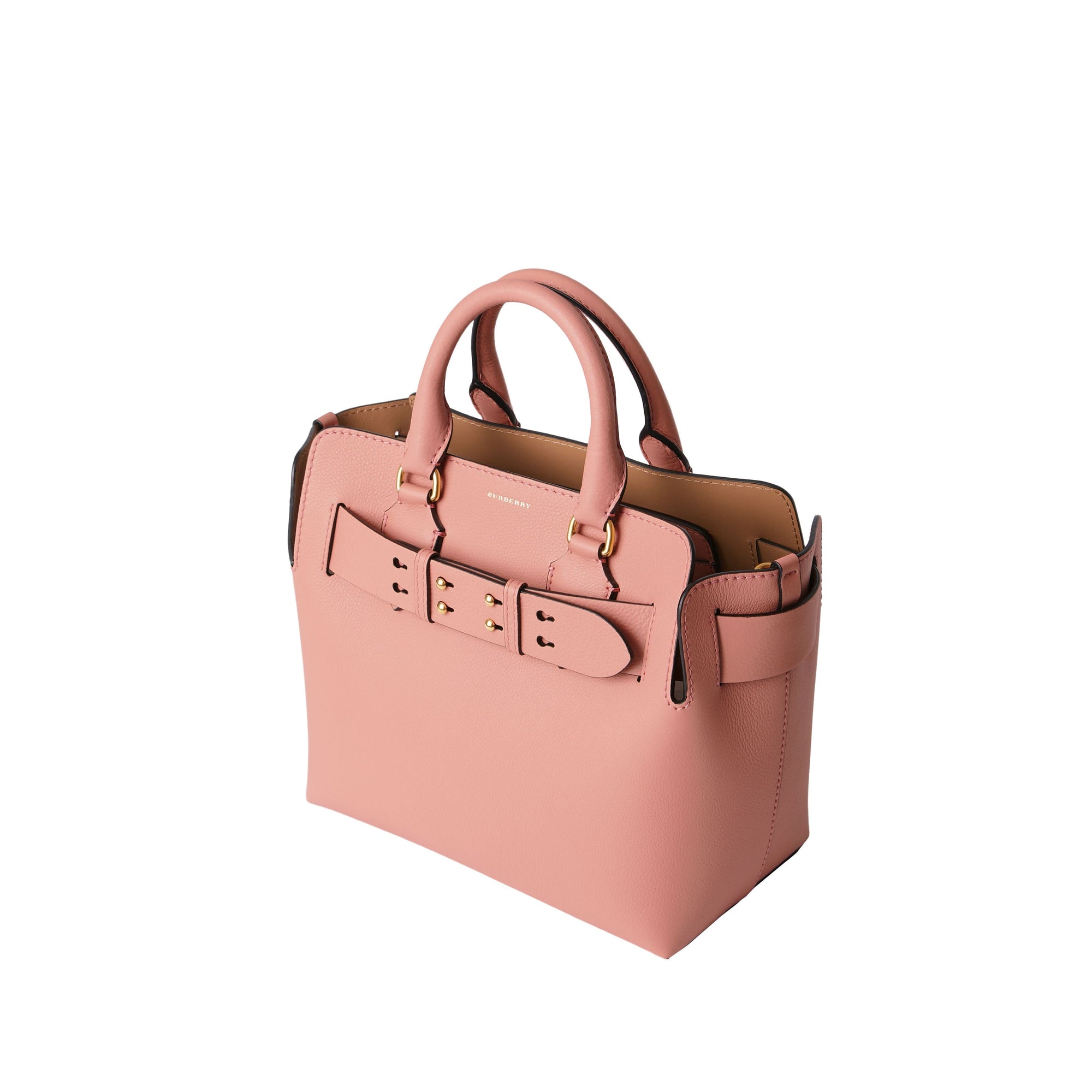 Petit sac the belt en cuir - Rose platiné