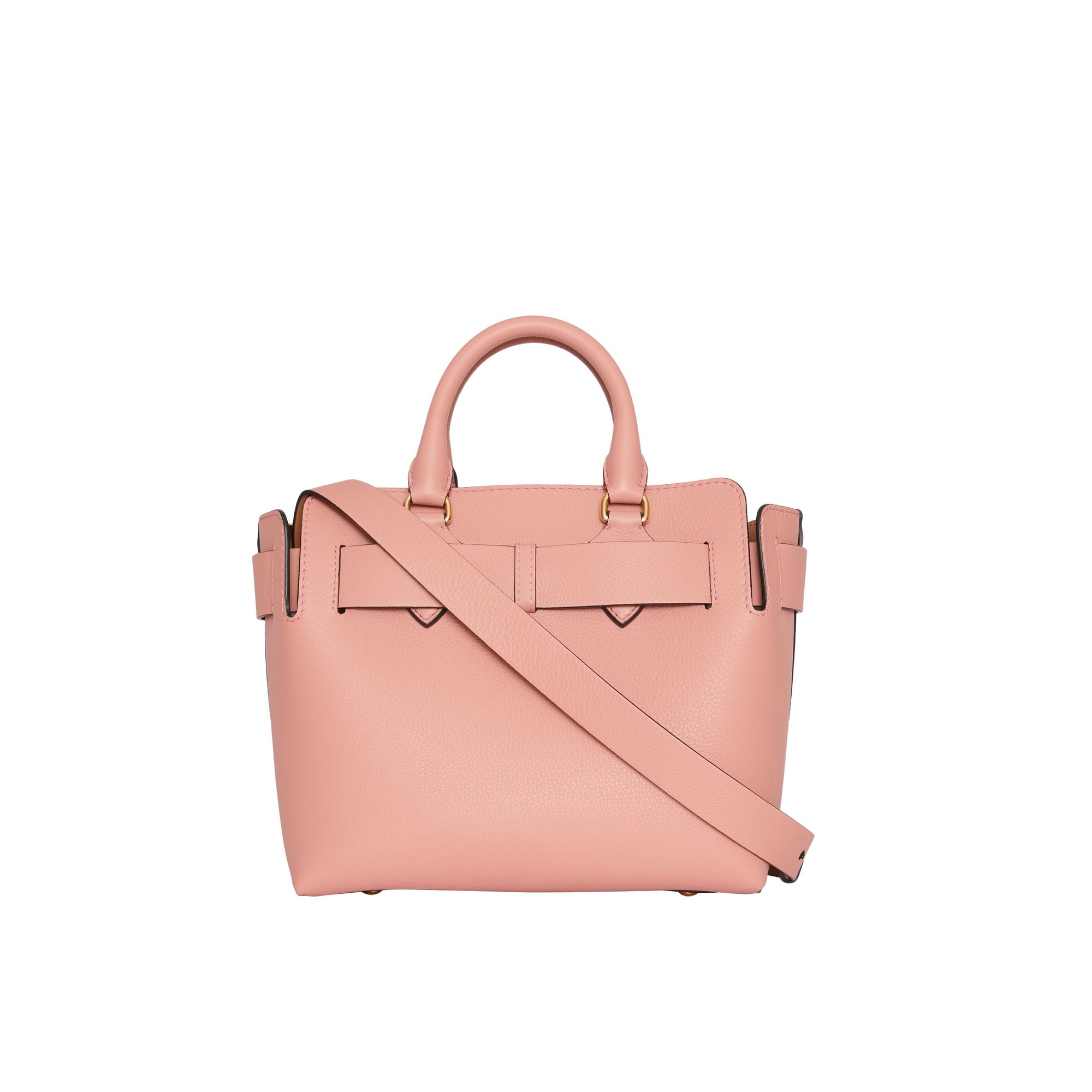 Petit sac the belt en cuir - Rose platiné