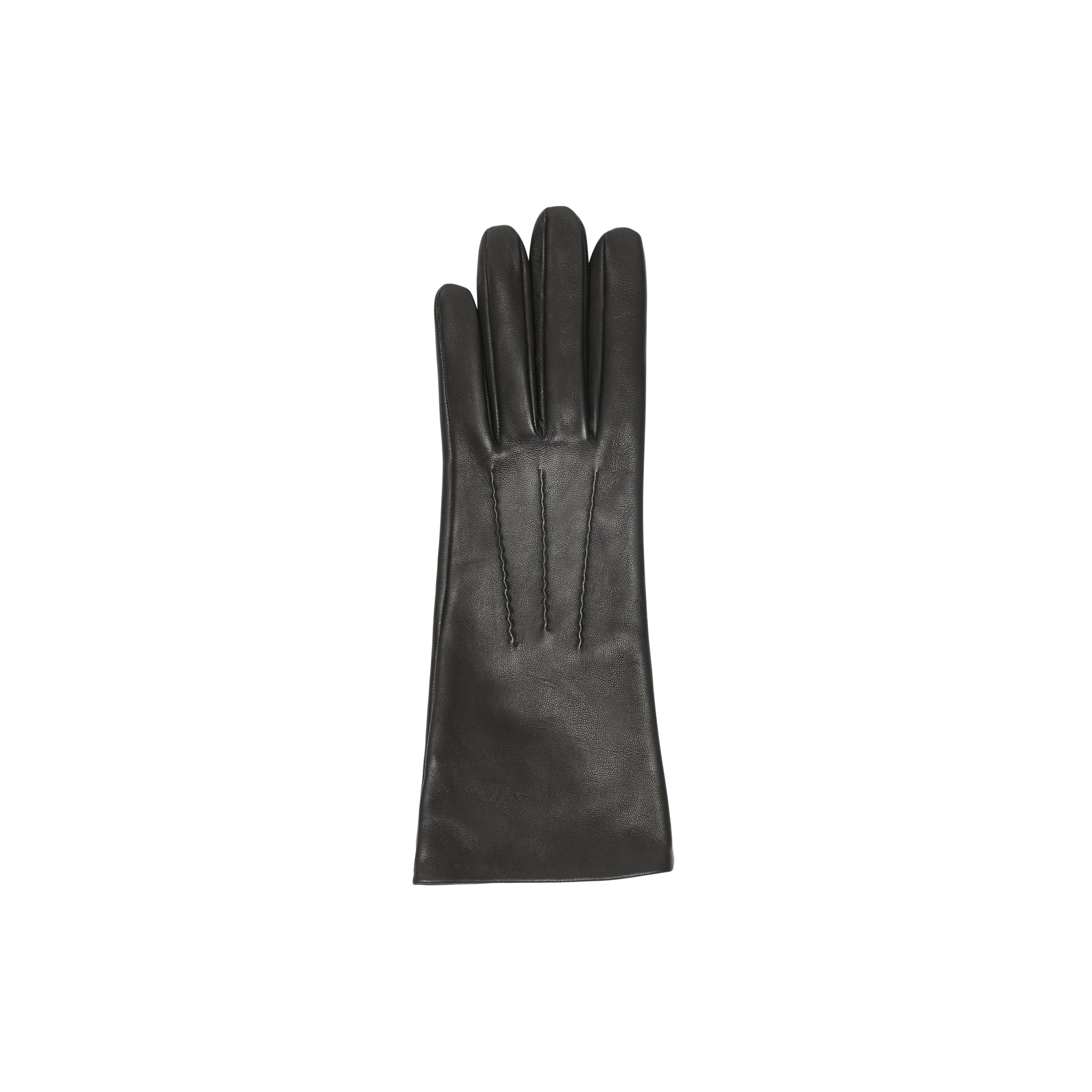BLACK Gants en cuir d'agneau doublés de soie