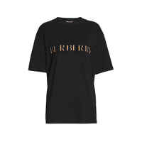 BLACK T-shirt en coton avec logo à motif check
