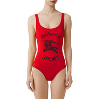 BRIGHT RED Maillot de bain avec logo d'archive