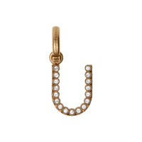 Bijou alphabet « U » en cristal - Cristal