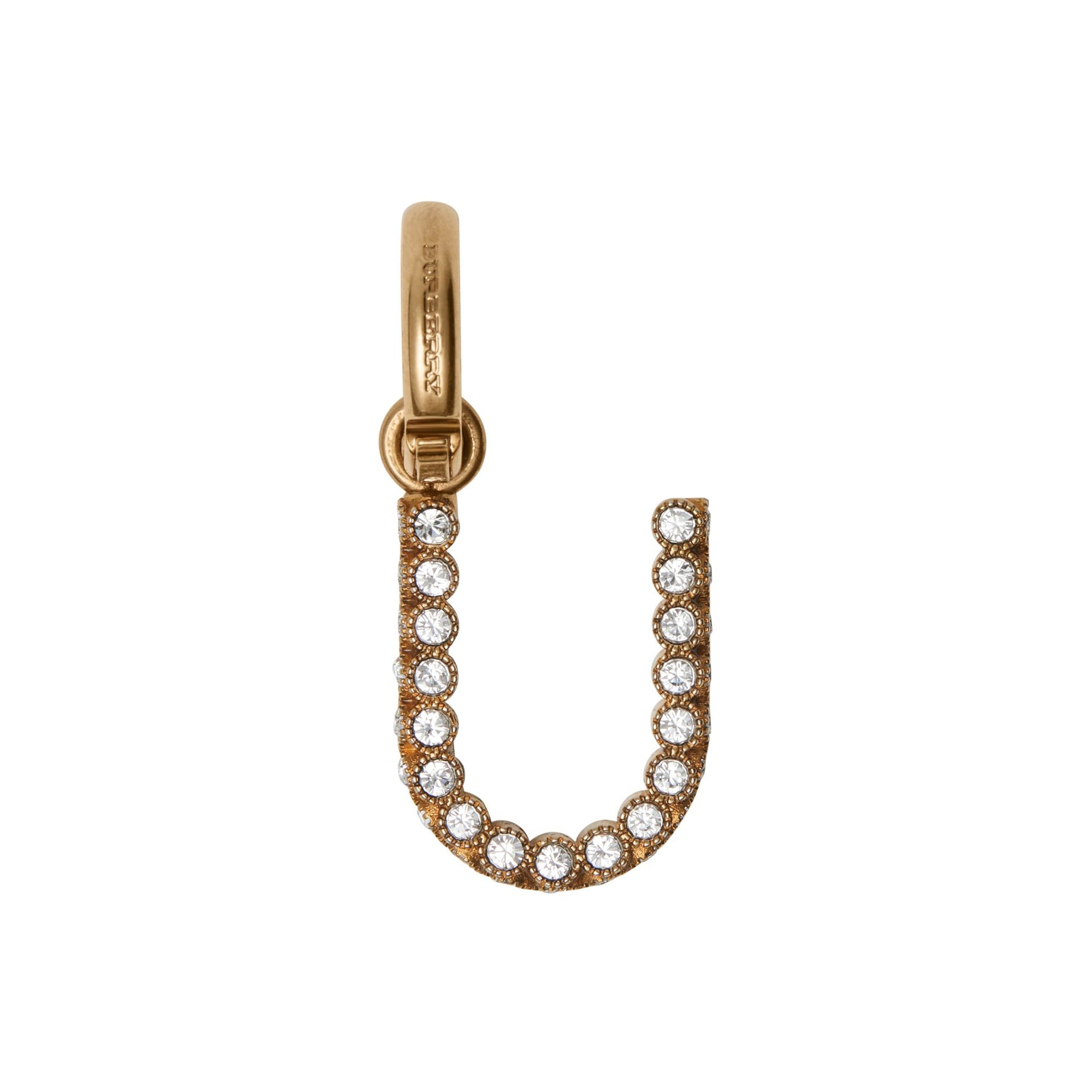 Bijou alphabet « U » en cristal - Cristal