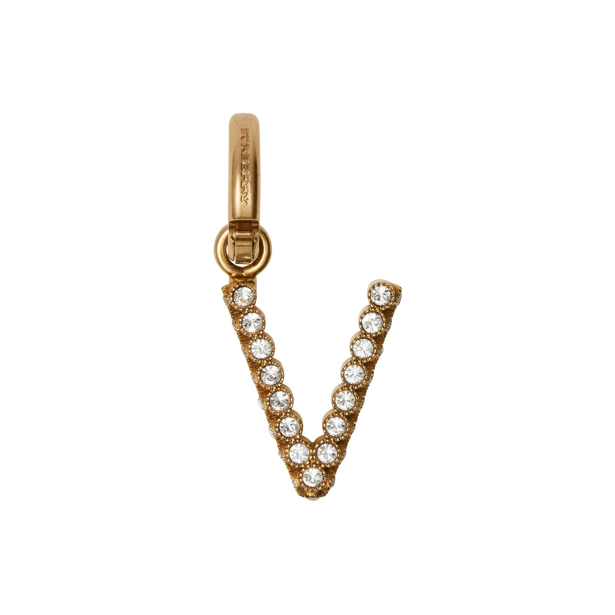 Bijou alphabet « V » en cristal - Cristal