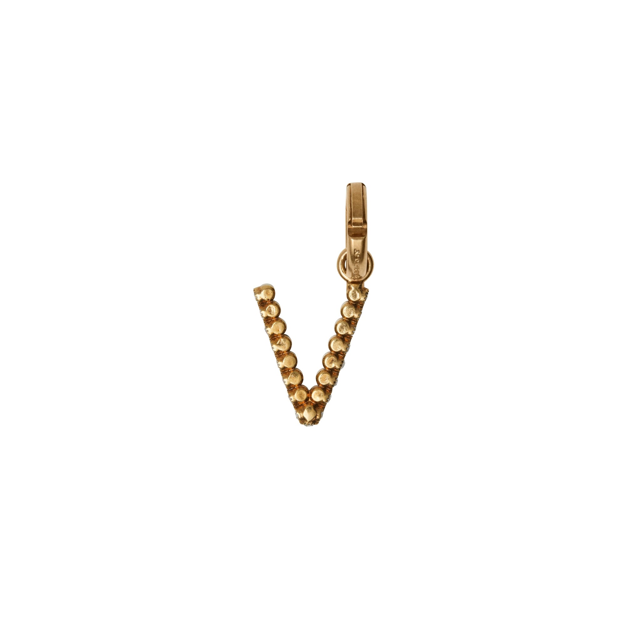 Bijou alphabet « V » en cristal - Cristal