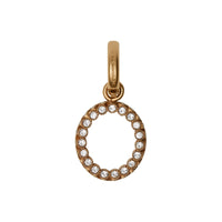 Bijou alphabet « O » en cristal - Cristal