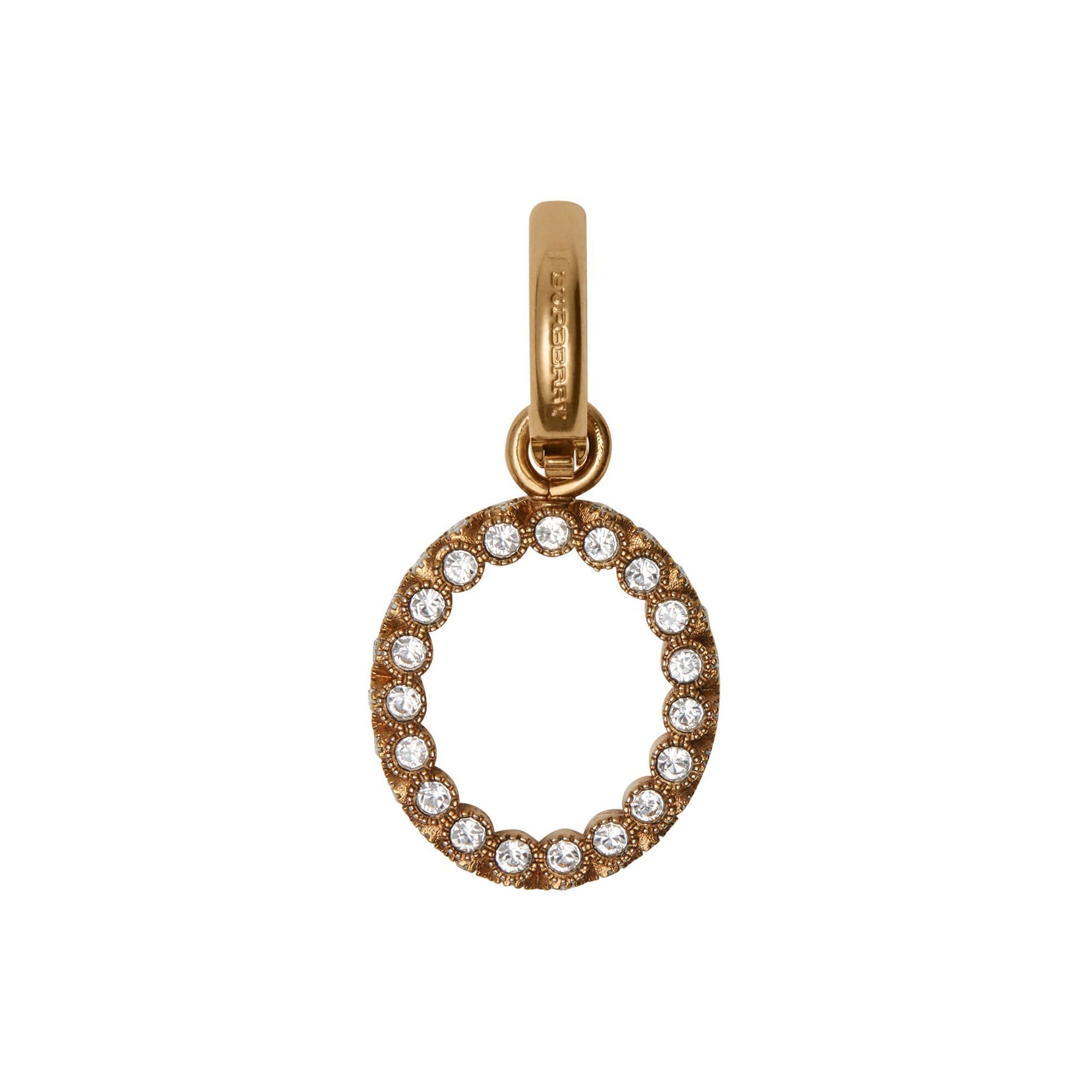 Bijou alphabet « O » en cristal - Cristal