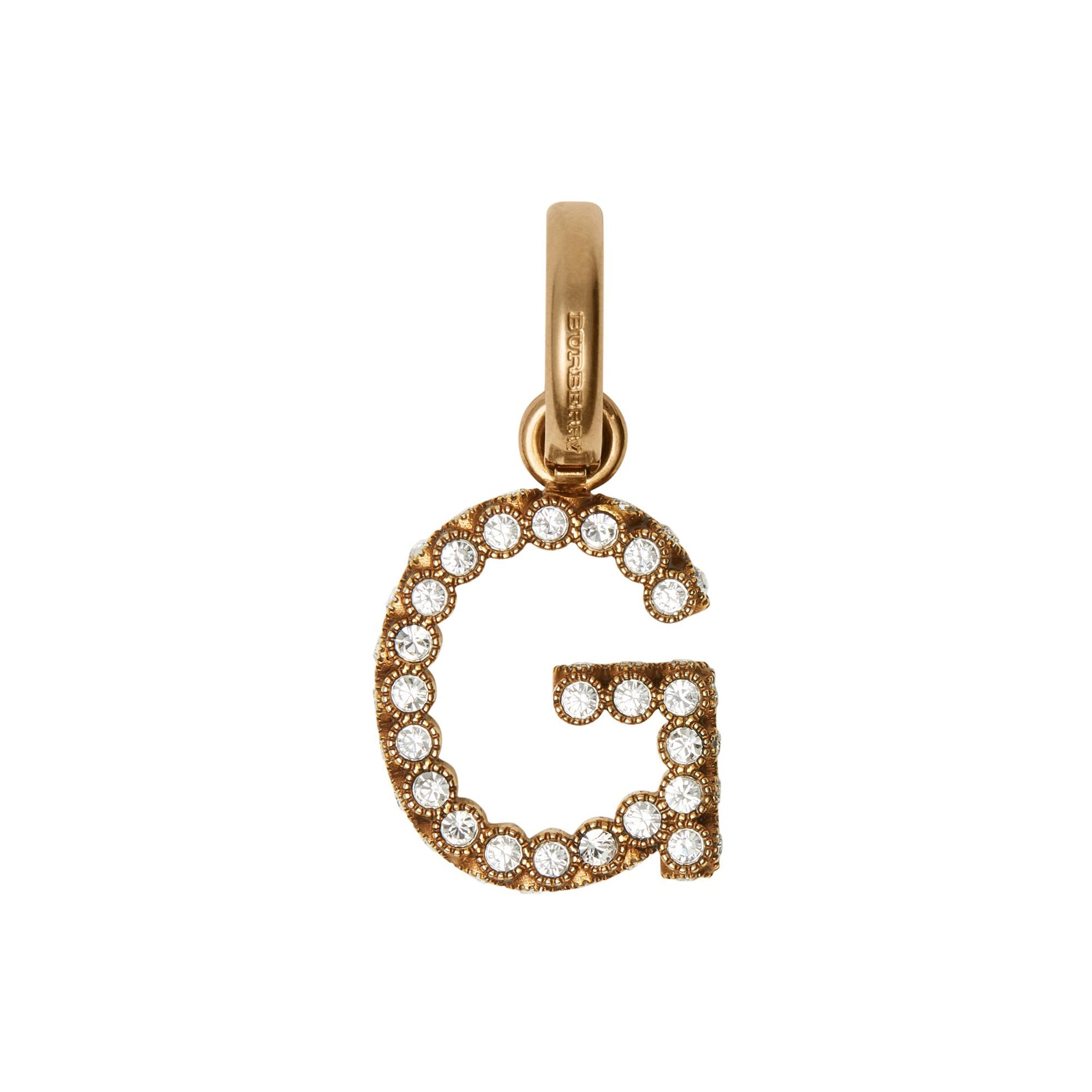 Bijou alphabet « G » en cristal - Cristal
