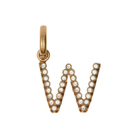 Bijou alphabet « W » en cristal - Cristal