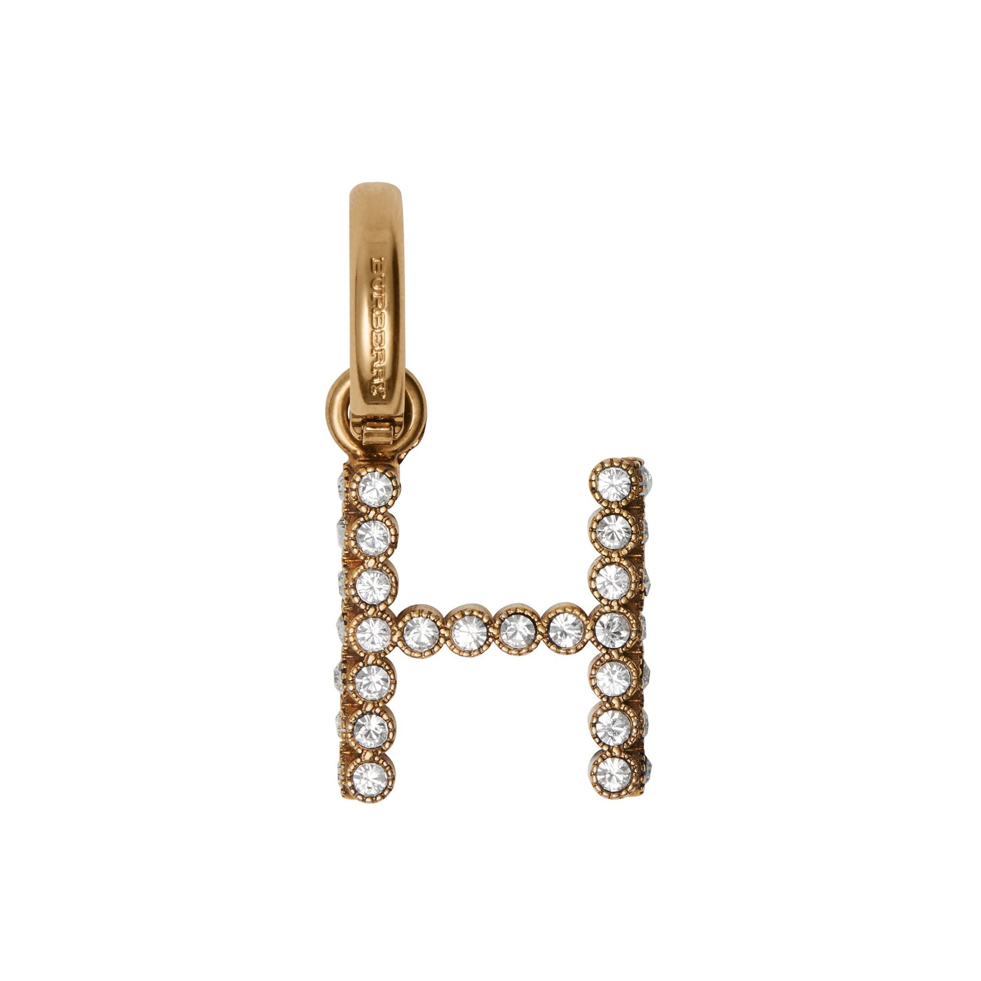 Bijou alphabet « H » en cristal - Cristal