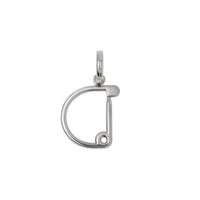 Bijou alphabet « D » façon épingle à kilt - Palladio